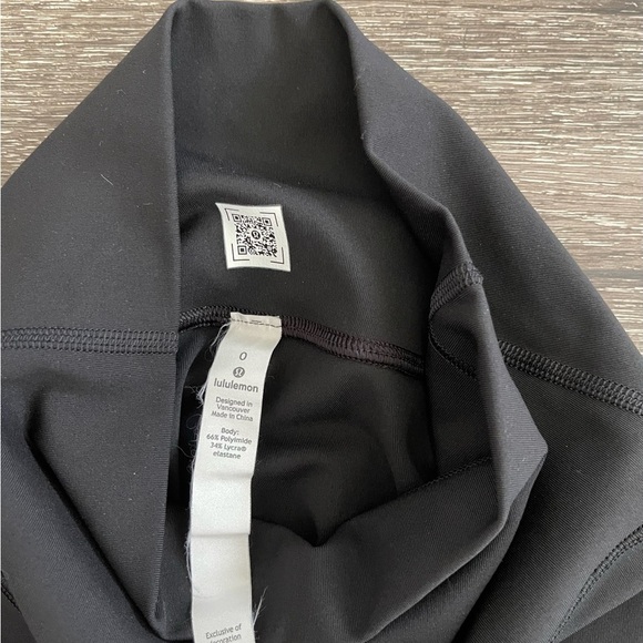 Lululeon Black High-Waisted Leggings - Picture 3 of 5